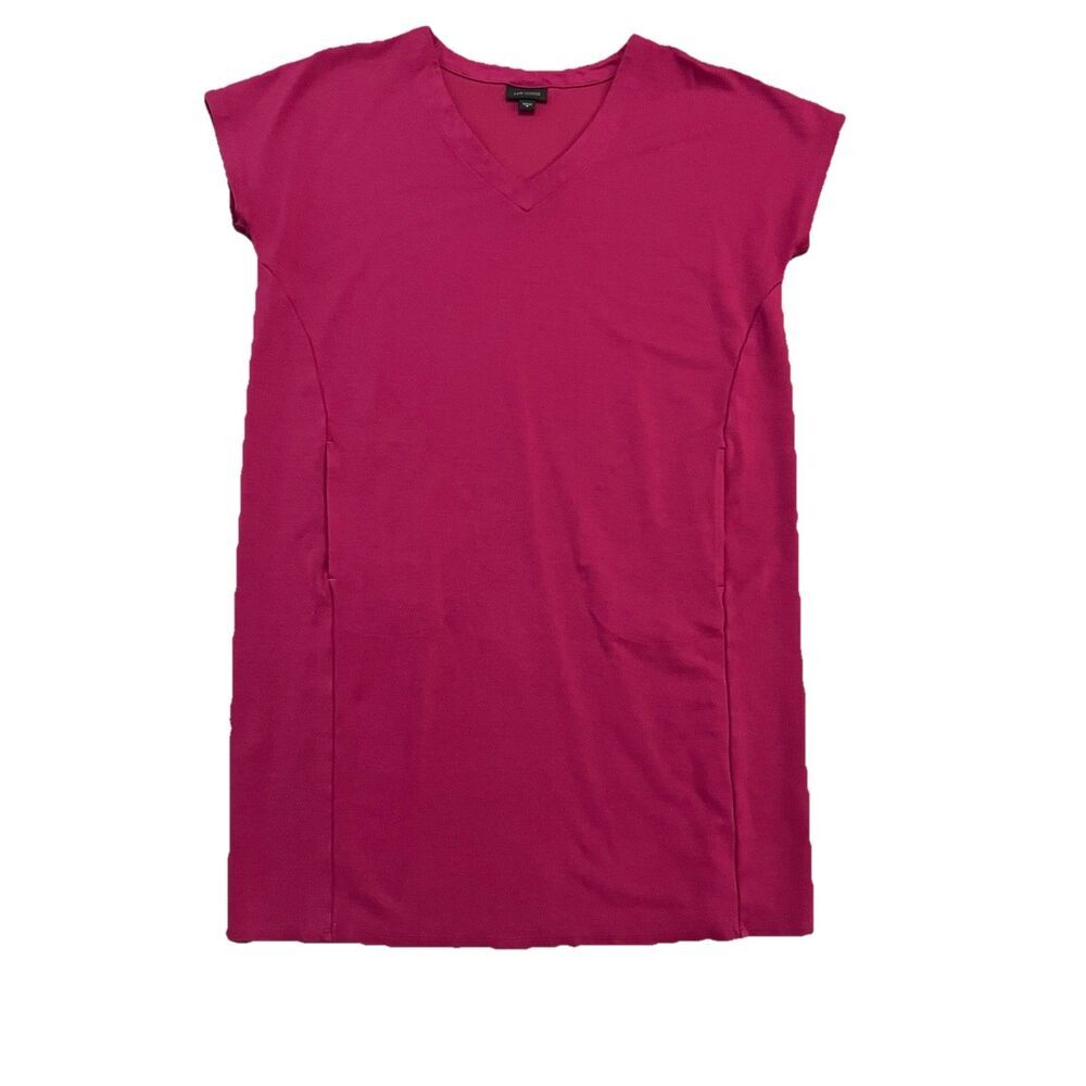 J. Jill Wearever Dress Medium Oversized Pockets Plum